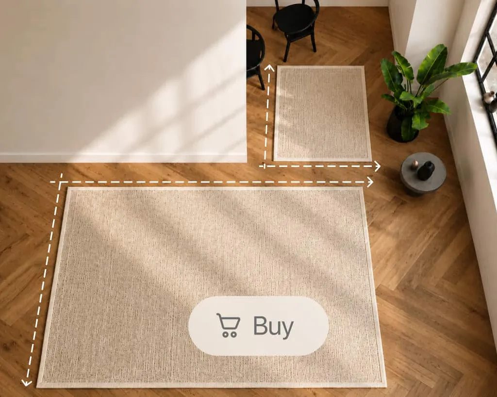 Three ways to picture the right rug.